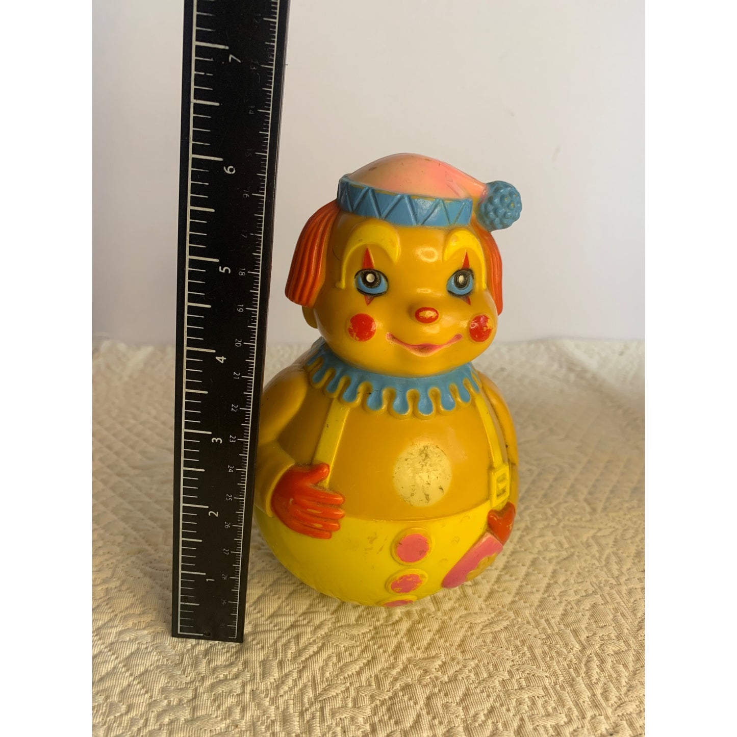 Vintage Roly Poly Clown 1972 Kiddie Products Inc