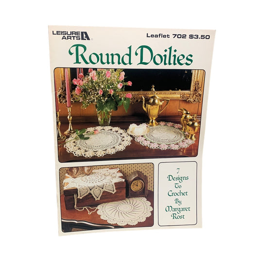 Leisure Arts Round Doilies Leaflet 702 By Margaret Rost