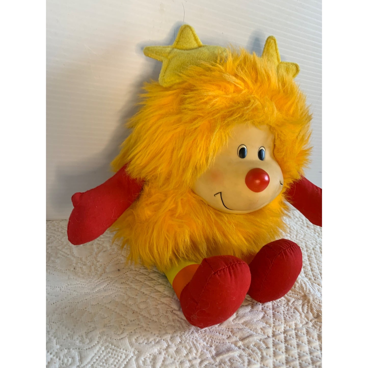 Vintage Plush Rainbow Brite Yellow Star Bright Sprite Hallmark Mattel 1983