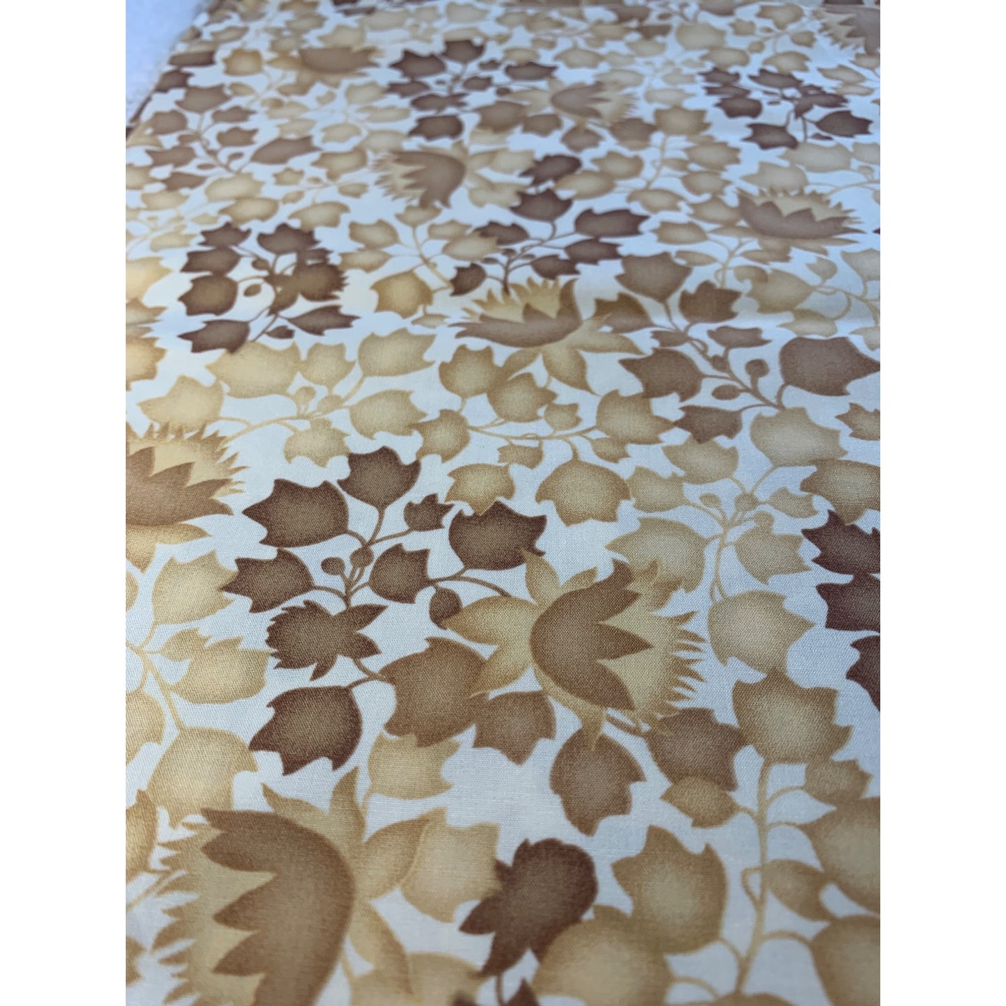 Leaves Flower Cotton Polyester fabric 2 yards 13 inch