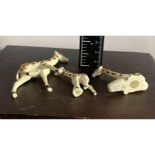 Vintage Giraffe Bone China minature figure set of 3