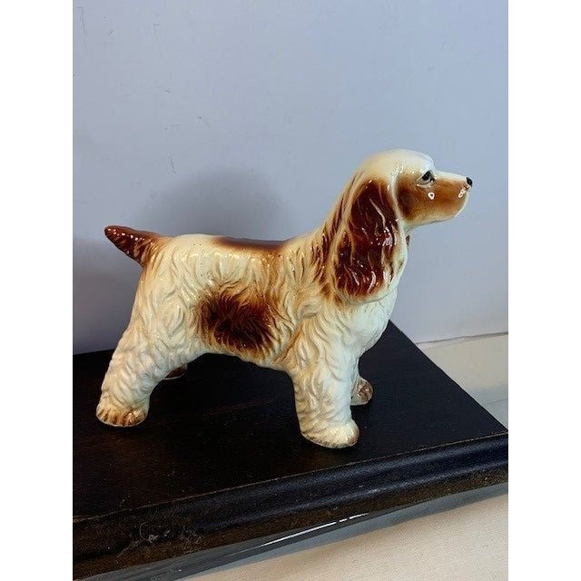 Vintage Brown and white Cocker Spaniel bone china figure