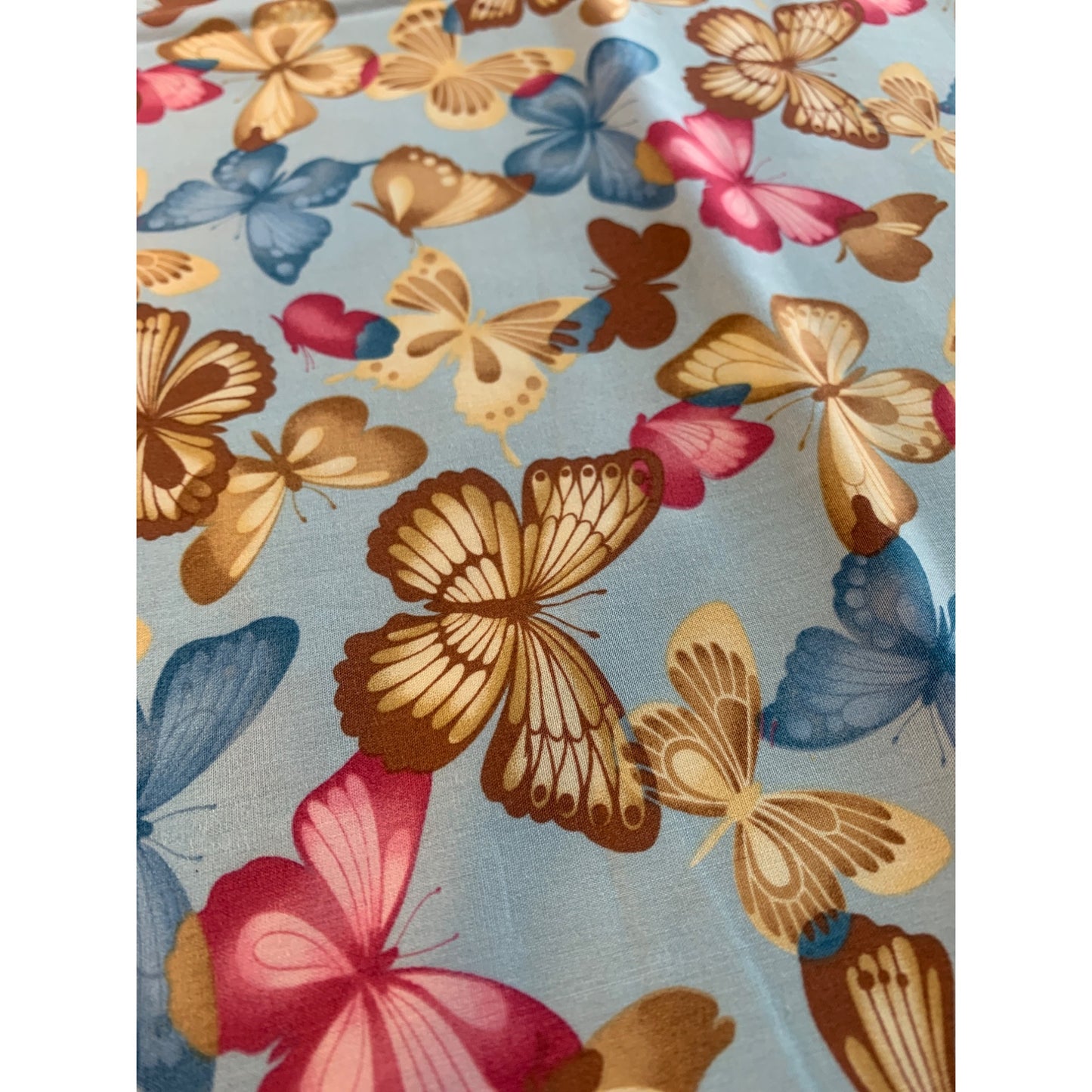 Hoffman California Screen print Butterflies Fabric 1yd and 30 inch long