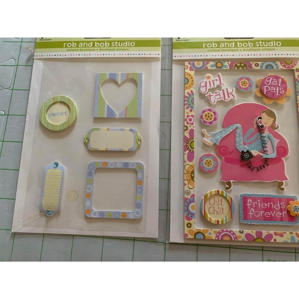 Rob and Bob Studio Handcrafted Stickers Embellishments For Scrapbooking #3gw