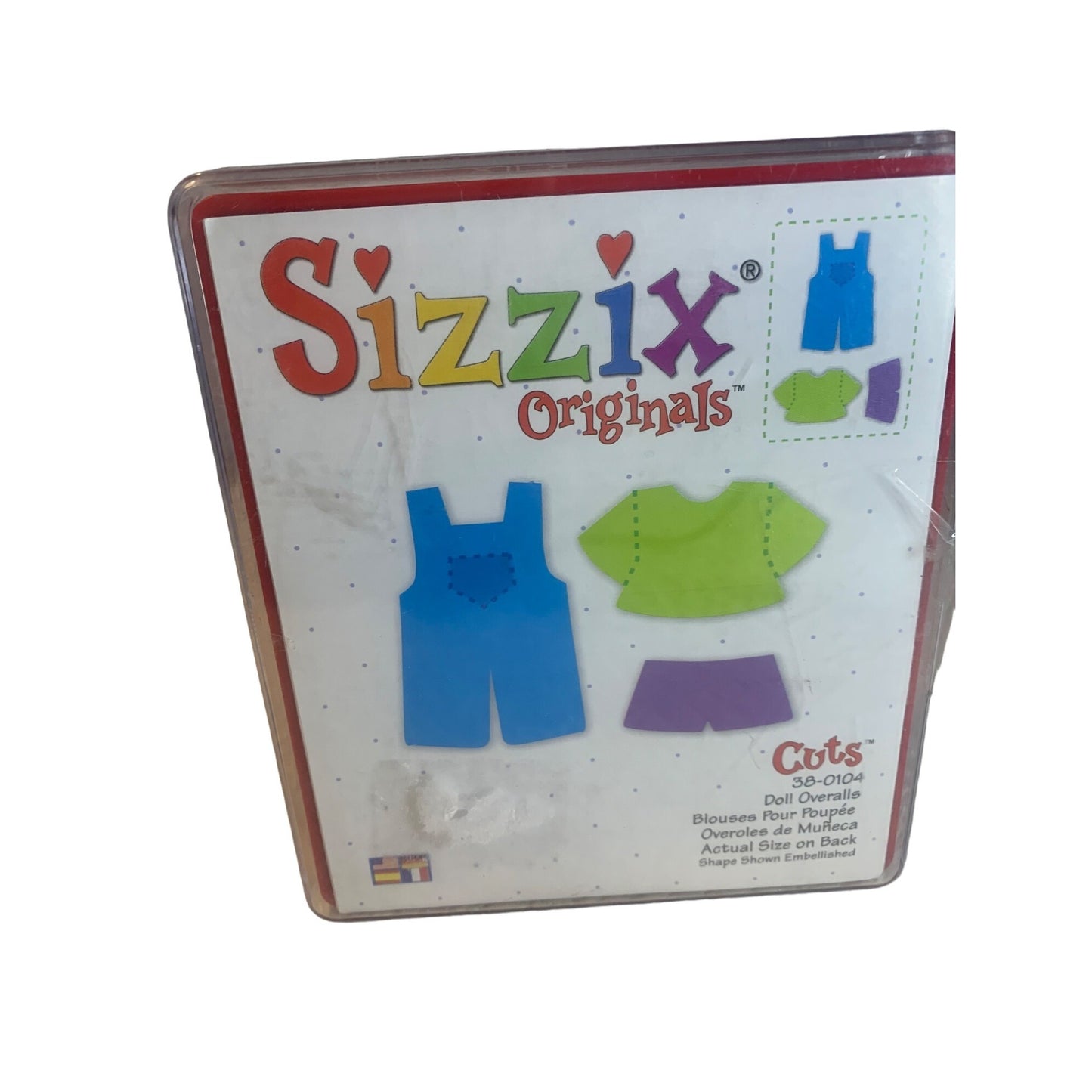 Sizzix Doll Overalls large die cut 38-0104