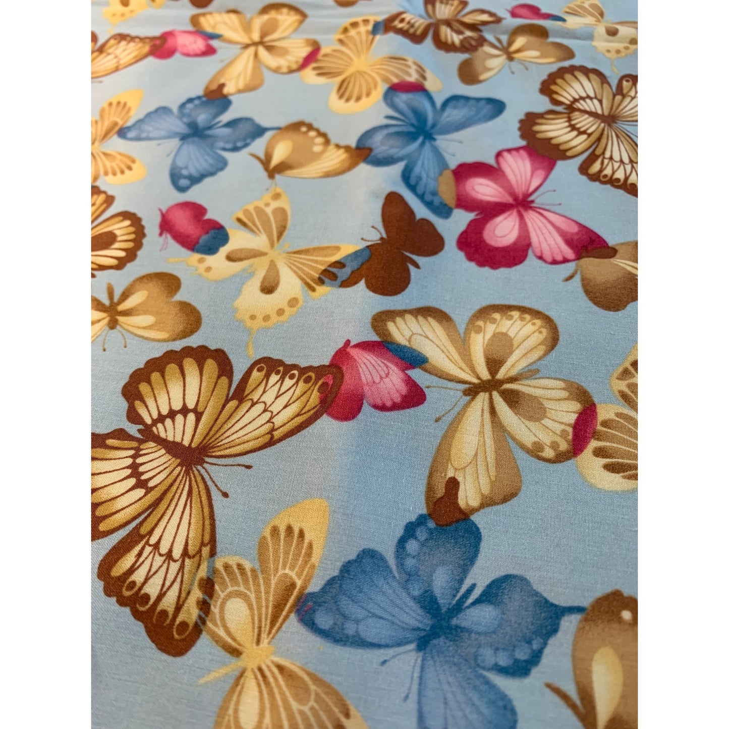 Hoffman California Screen print Butterflies Fabric 1yd and 30 inch long