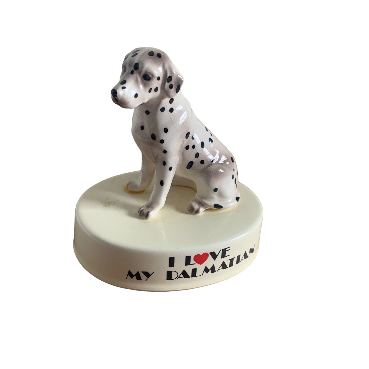 Vintage I Love My Dalmatian on a White Base by George Good Japan