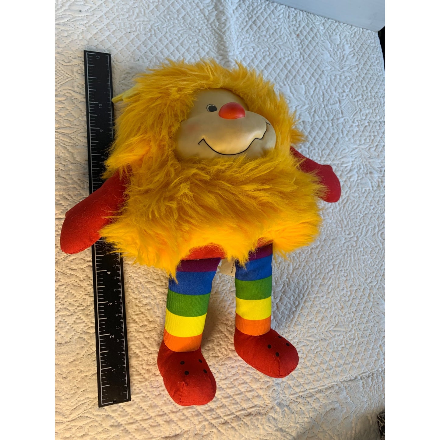 Vintage Plush Rainbow Brite Yellow Star Bright Sprite Hallmark Mattel 1983