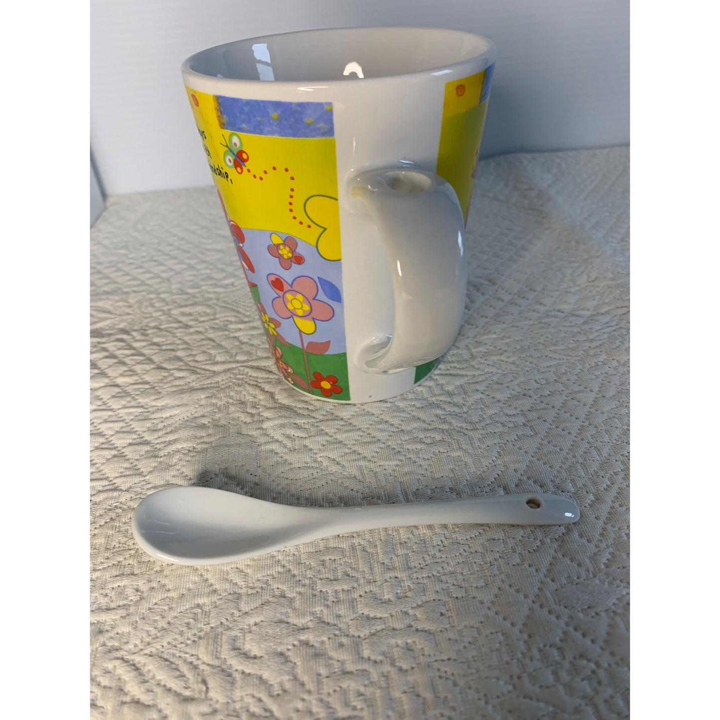 Secret Garden May Your Days be filled coffee mug with spoon set