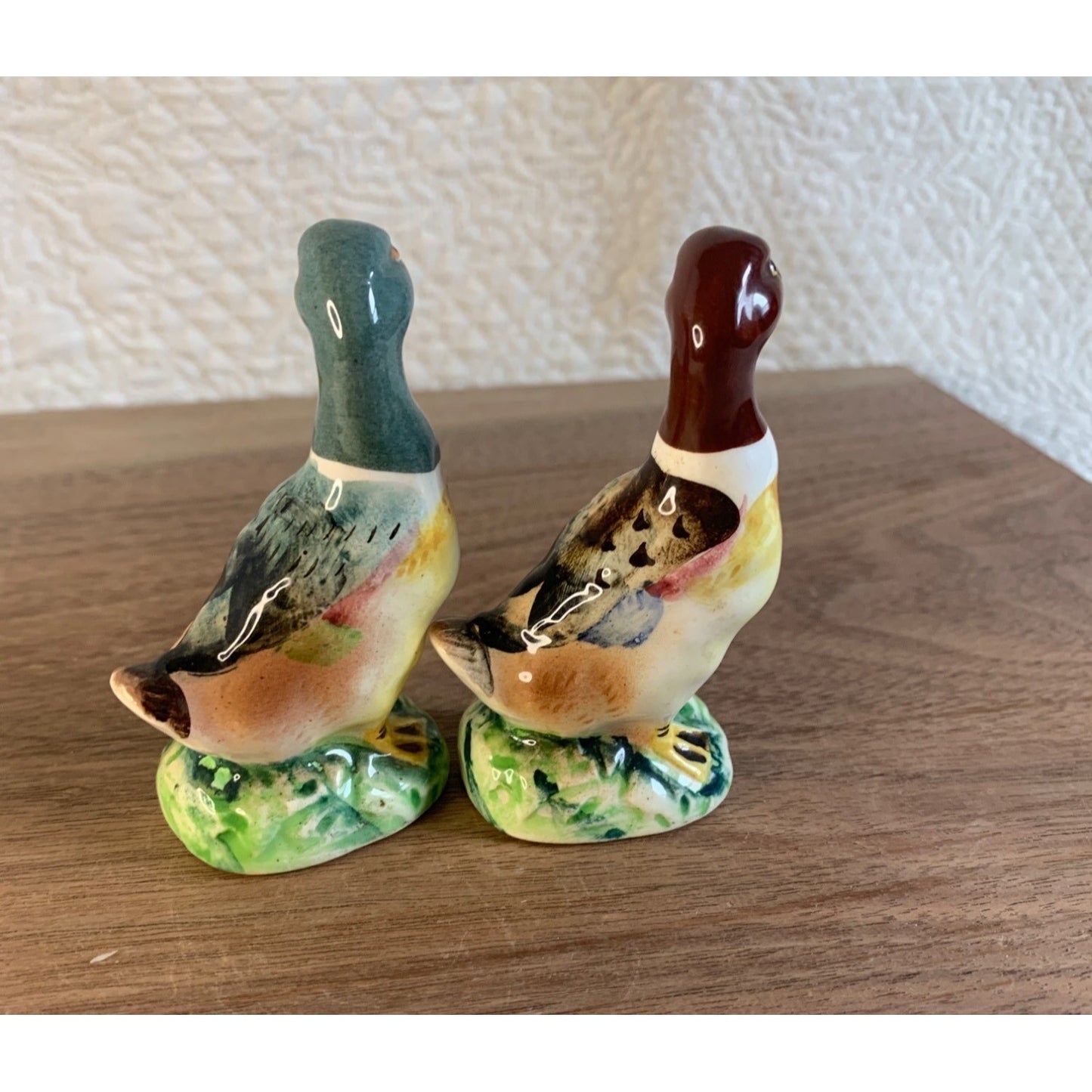 Vintage Mallard Duck Salt and Pepper S&P Shaker set