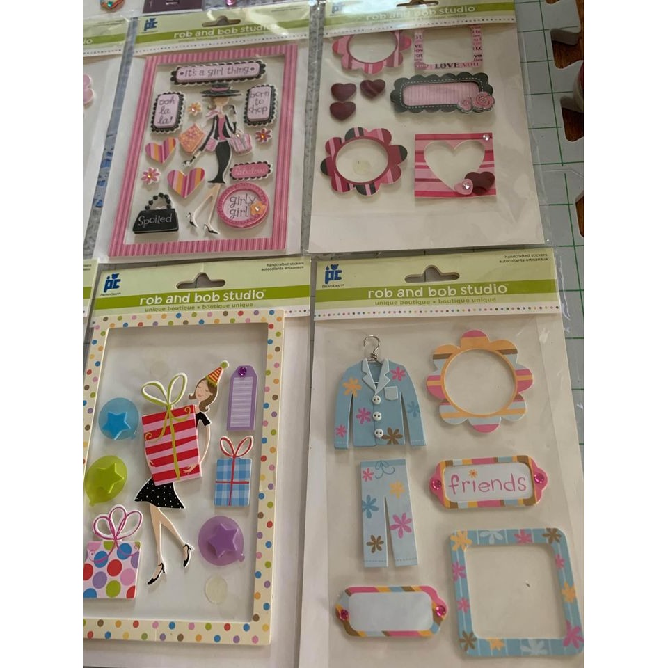 Rob and Bob Studio Handcrafted Stickers Embellishments For Scrapbooking #3gw