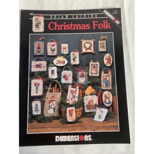 Dimensions Christmas Folk cross stitch design book