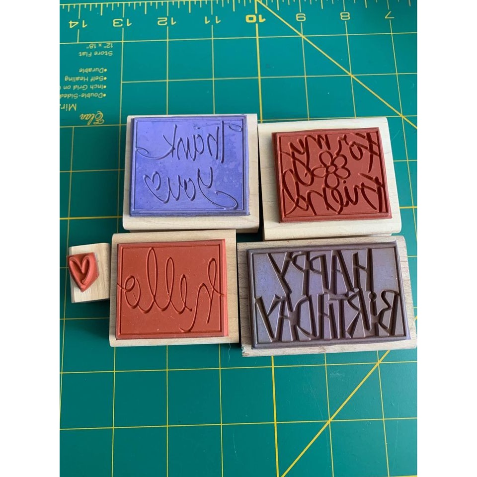 Stampin up Vivid Greetings Rubber Stamp Set