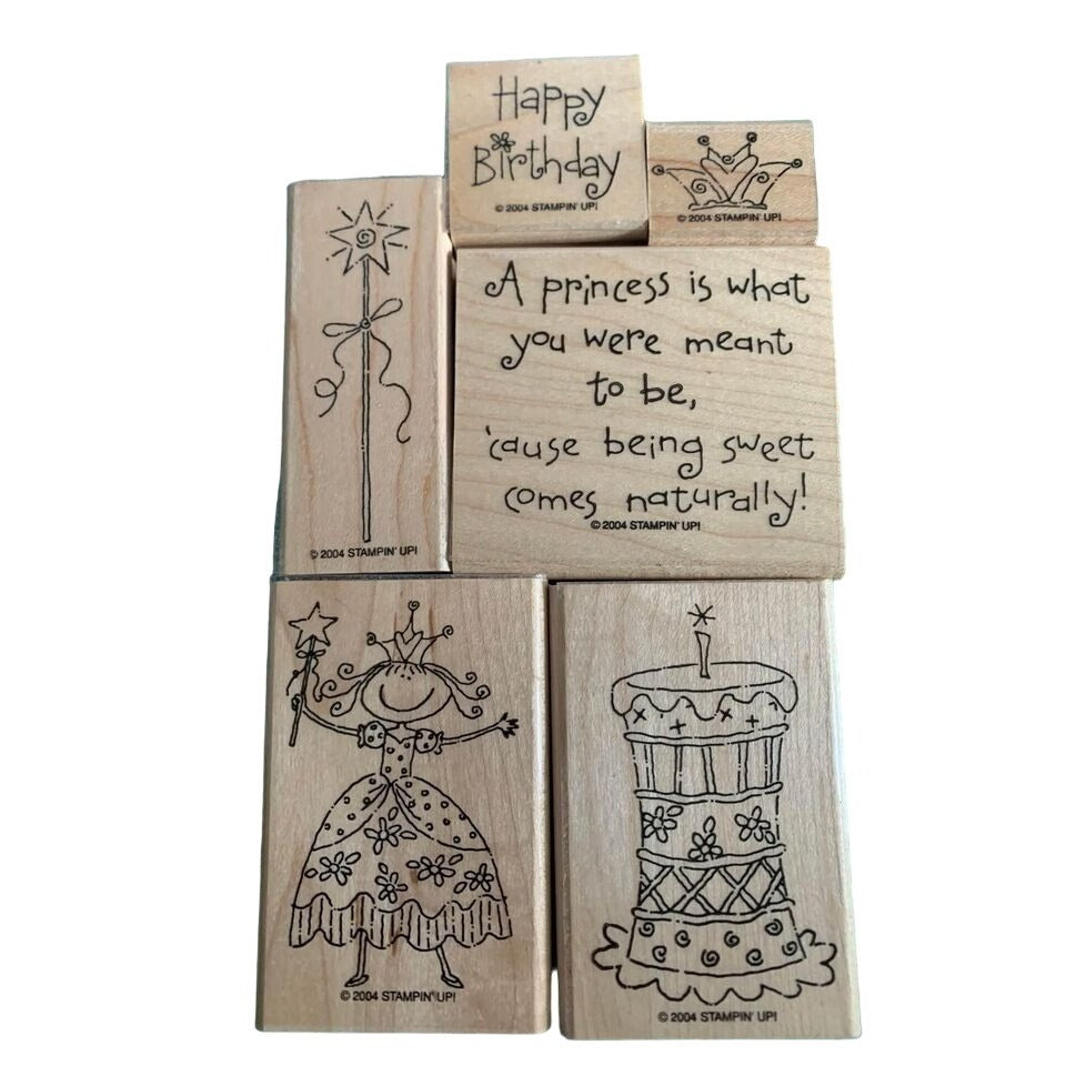 Stampin up Pretty Princess Rubber Stamp Set