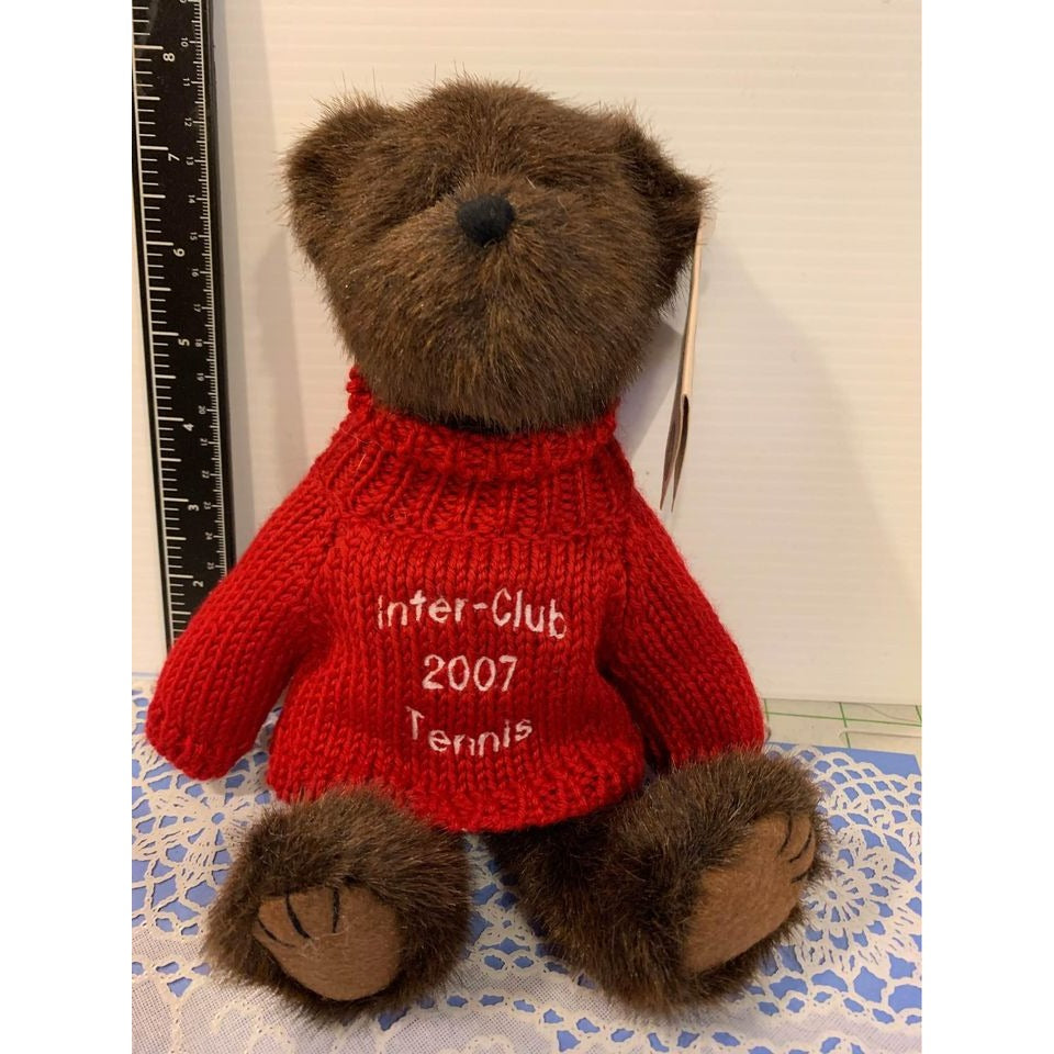 Boyds Inter Club Tennis Bear 9 inch tall