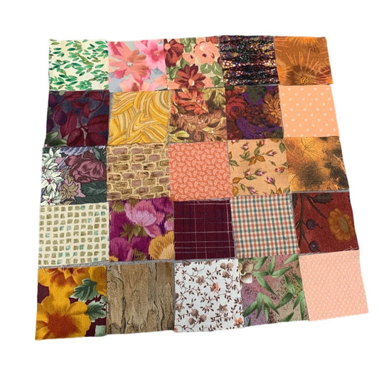 150 Precut 2" Square Cotton Fabric Pieces Sew Quilting & Crafting