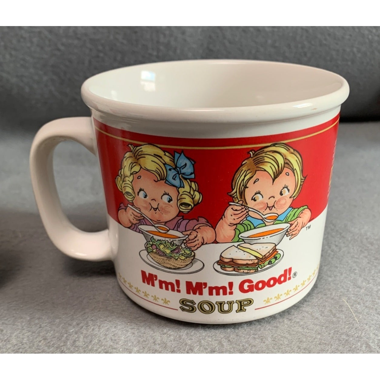 Vintage Campbells Soup Mugs Set Of 2 - Homestyle & Mm! Mm! Good!