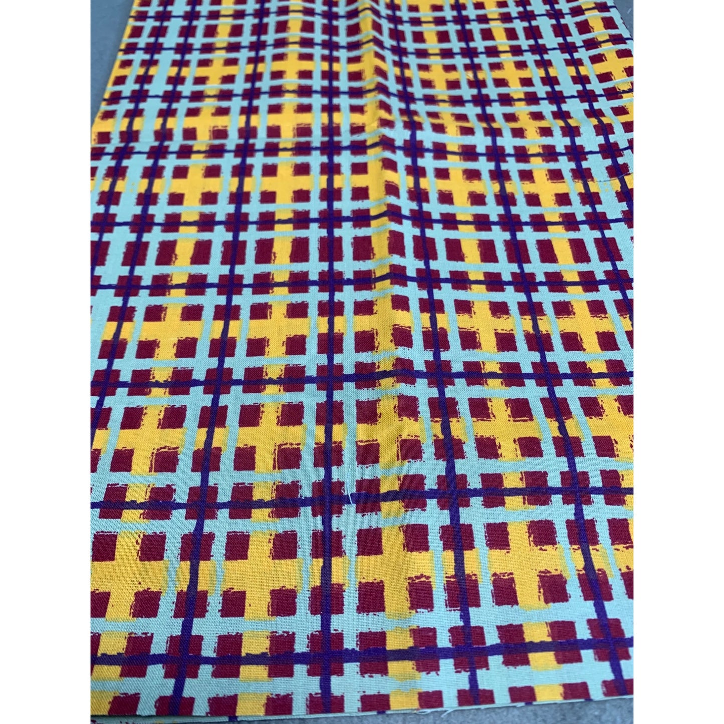 Colorful Checkered Cotton Fabric 1/2 Yard 42" Wide Crafts & Sewing Projects