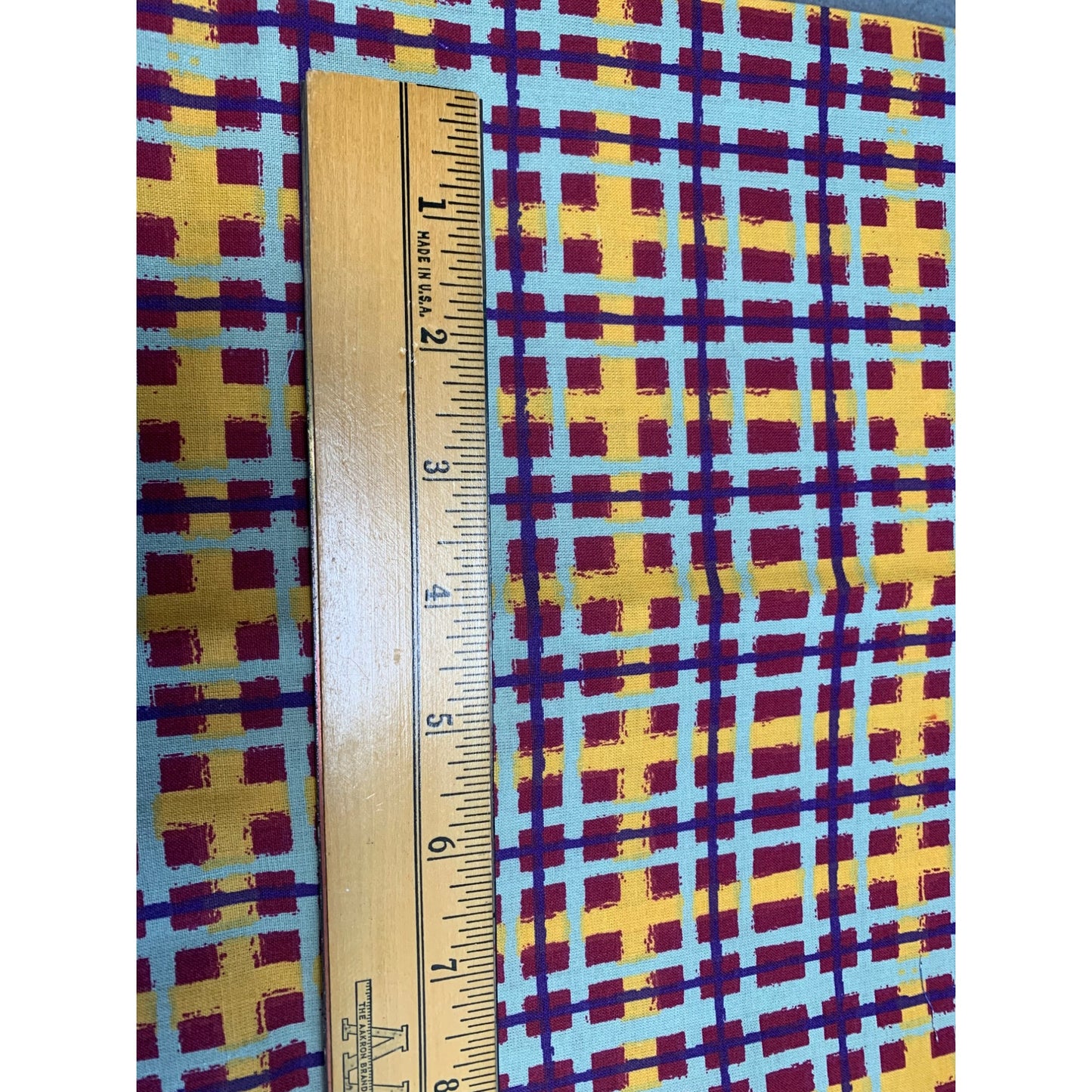 Colorful Checkered Cotton Fabric 1/2 Yard 42" Wide Crafts & Sewing Projects