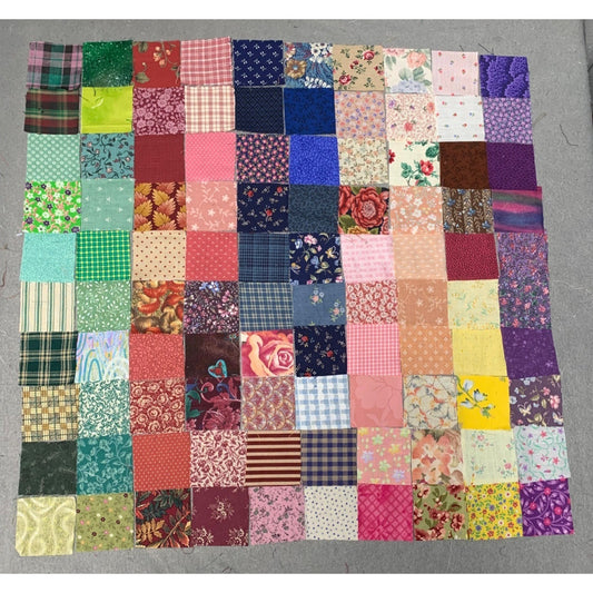 100 Pieces 2" Precut Quilting Fabric Sew Cotton Squares