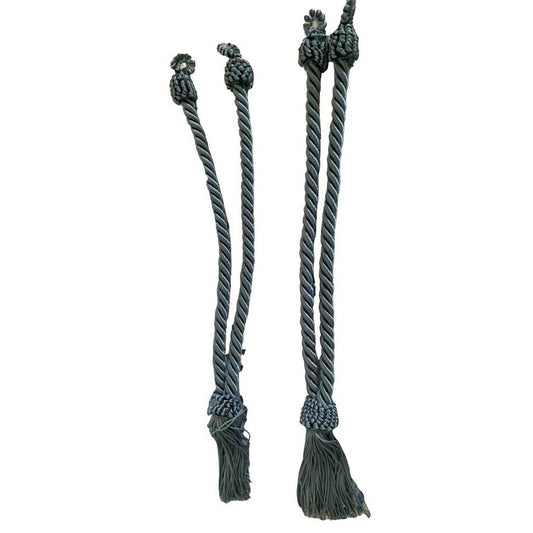 Cord & Tassel Blue Curtain Cord and Tassel Tiebacks Set of 2