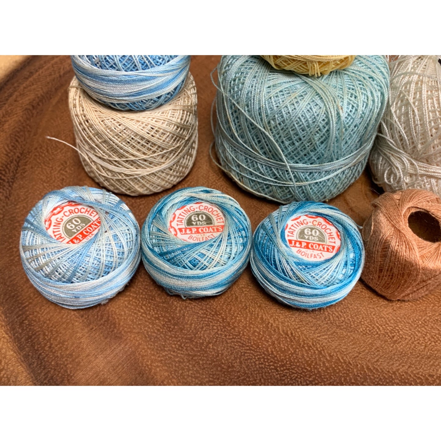 Vintage Tatting Crochet Thread Set of 13