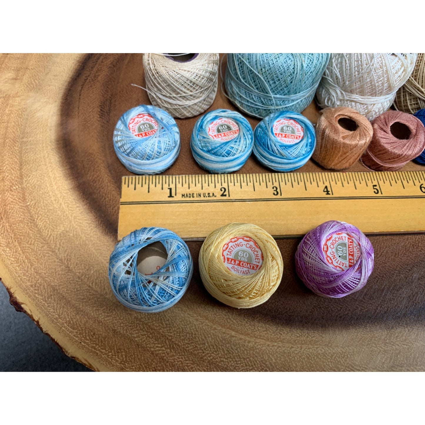 Vintage Tatting Crochet Thread Set of 13