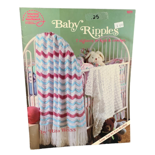 Baby Ripples Crochet & Knit Pattern Book By Rita Weiss